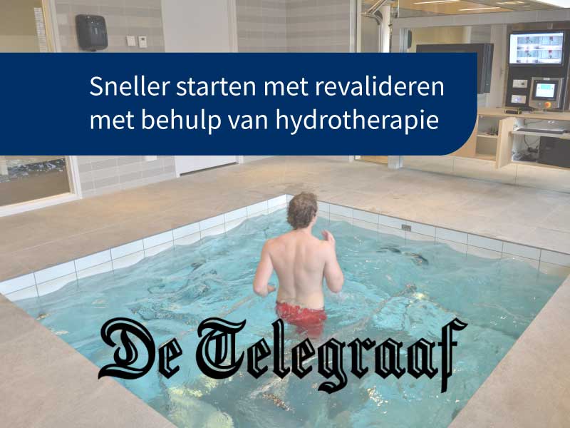 Telegraaf - Sneller revalideren in water - hydrotherapie workshops