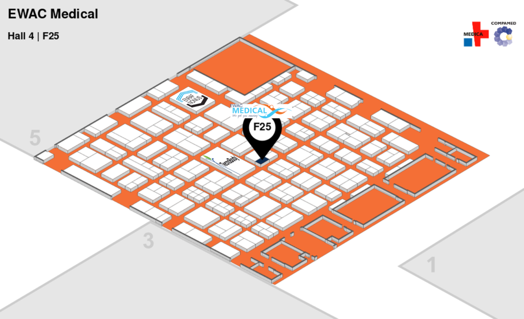 Medica Hall plan 2023 | EWAC Medical